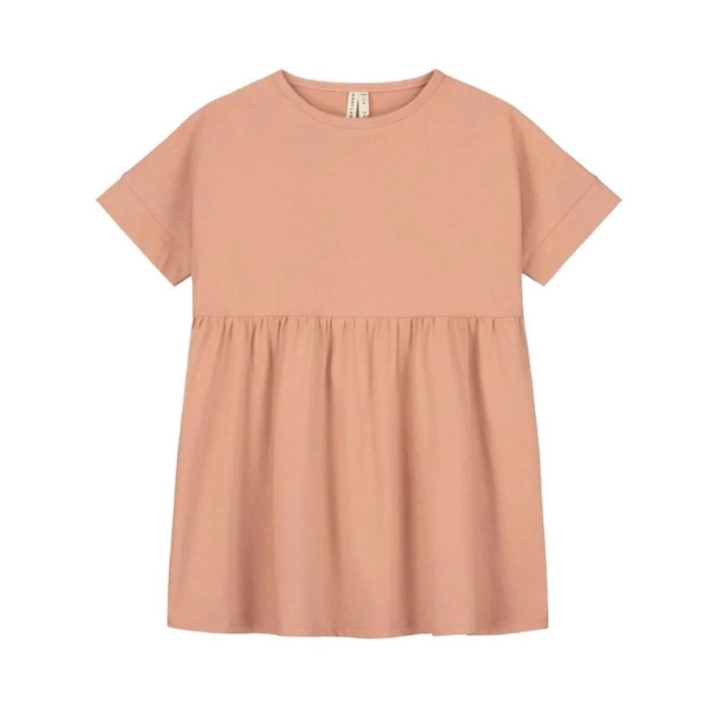 Gray Label Loose Fit Dress in Rustic Clay 1-2 Years